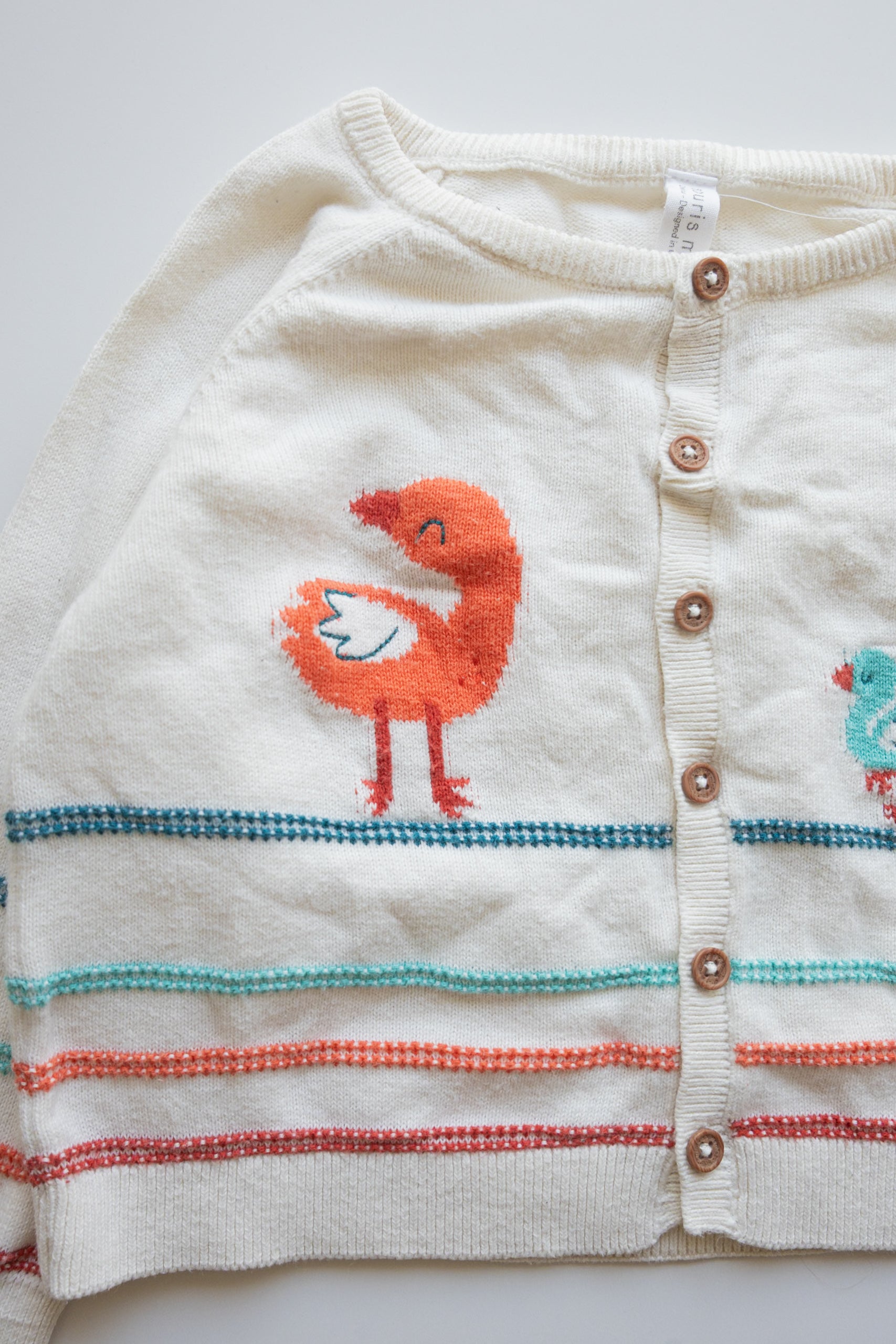 🌱 Souris Mini - Cardigan 12-18M