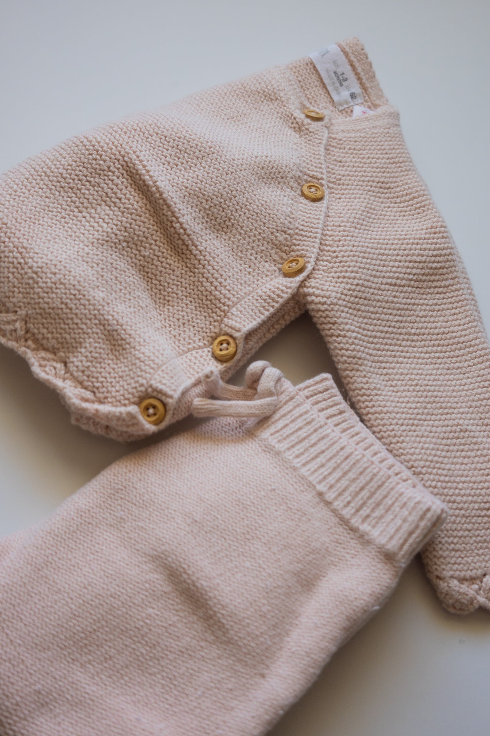 🌱 Zara - Ensemble tricot 1-3M 🦙