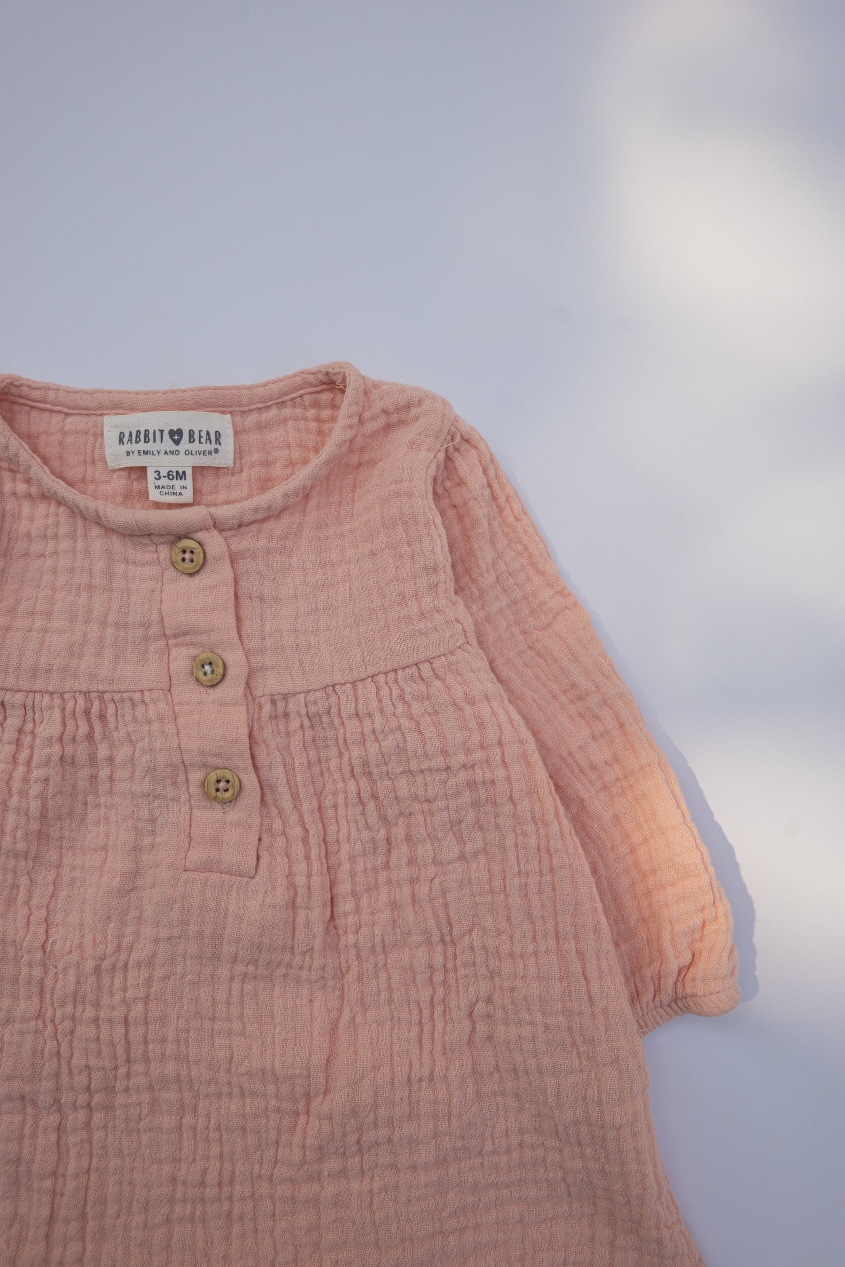 🌱 Rabbit & Bear - Chemise 3-6M