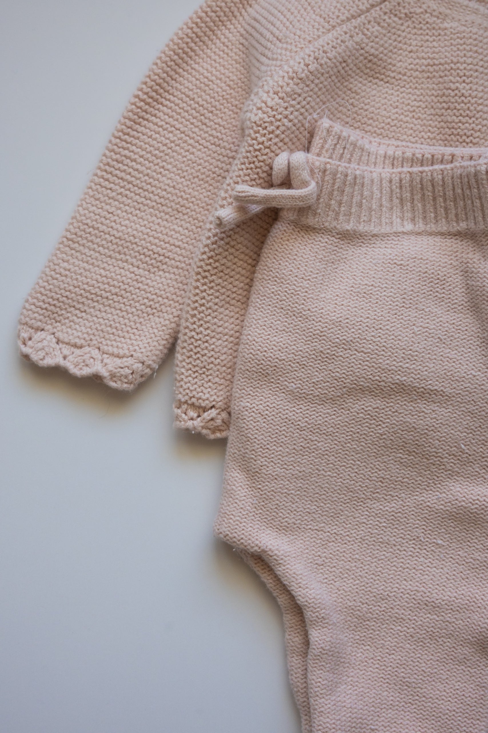 🌱 Zara - Ensemble tricot 1-3M 🦙