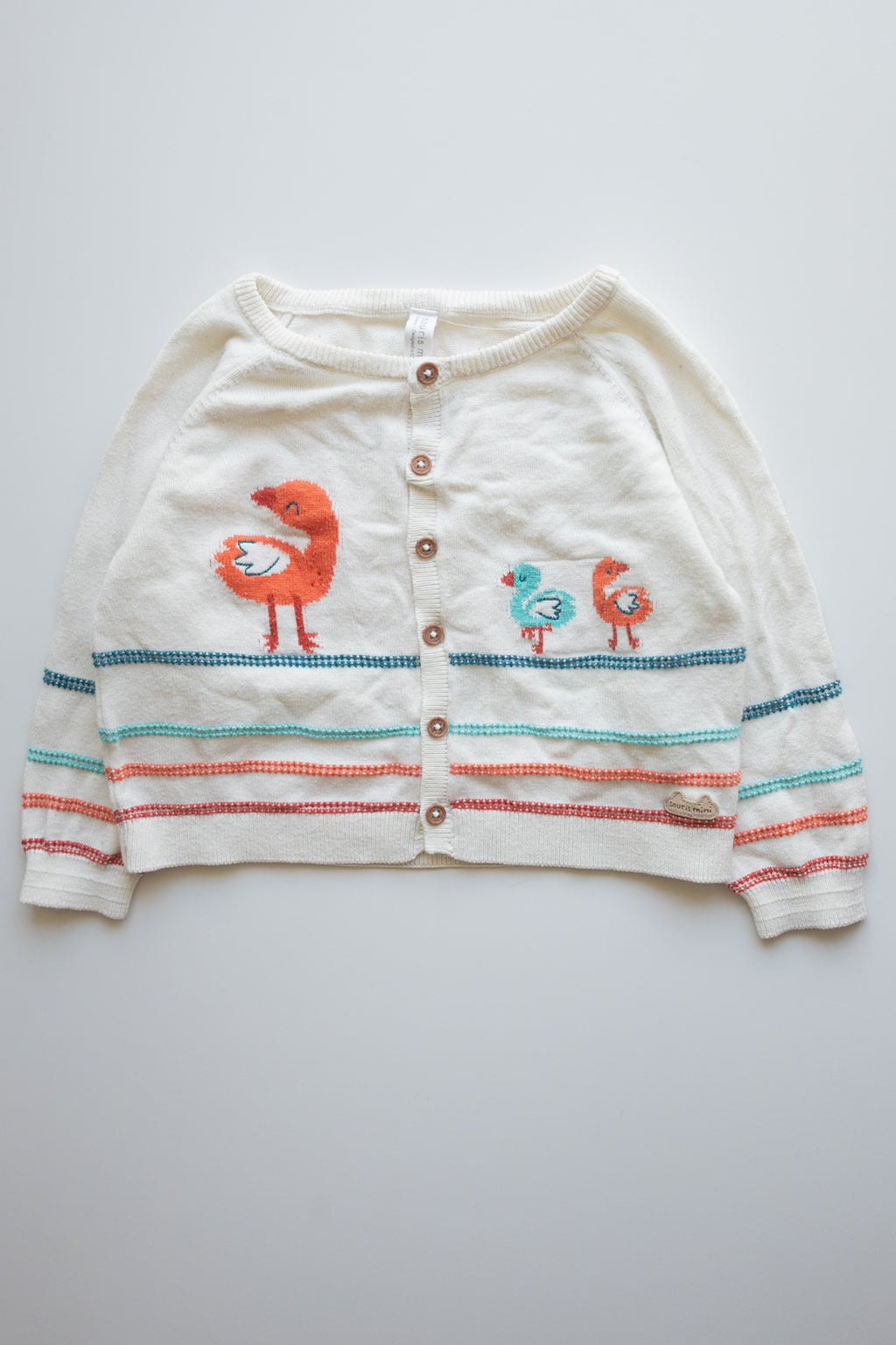 🌱 Souris Mini - Cardigan 12-18M