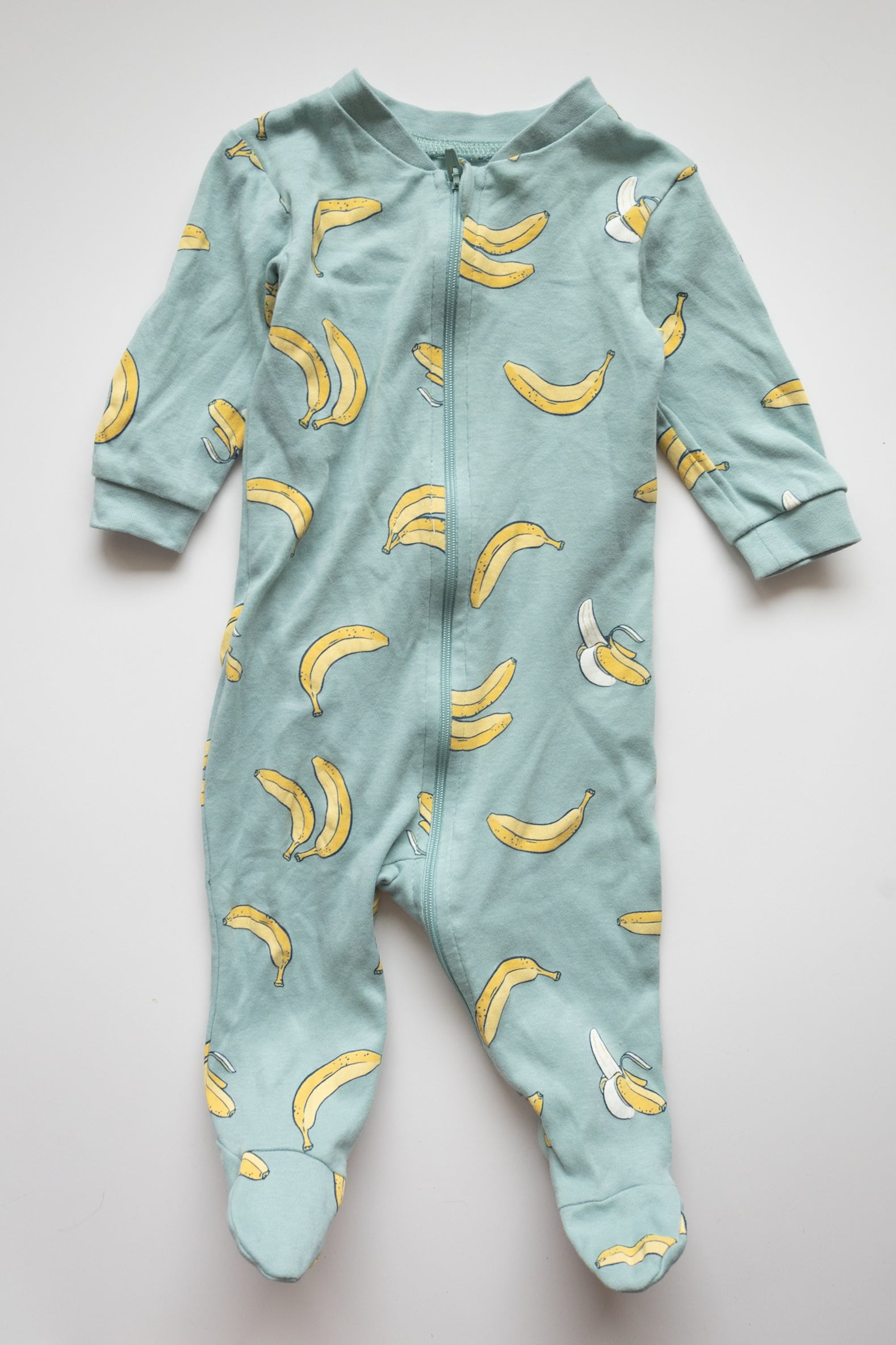 🎨 George - pyjama 3-6M (zip fonctionnel mais attache brisé)