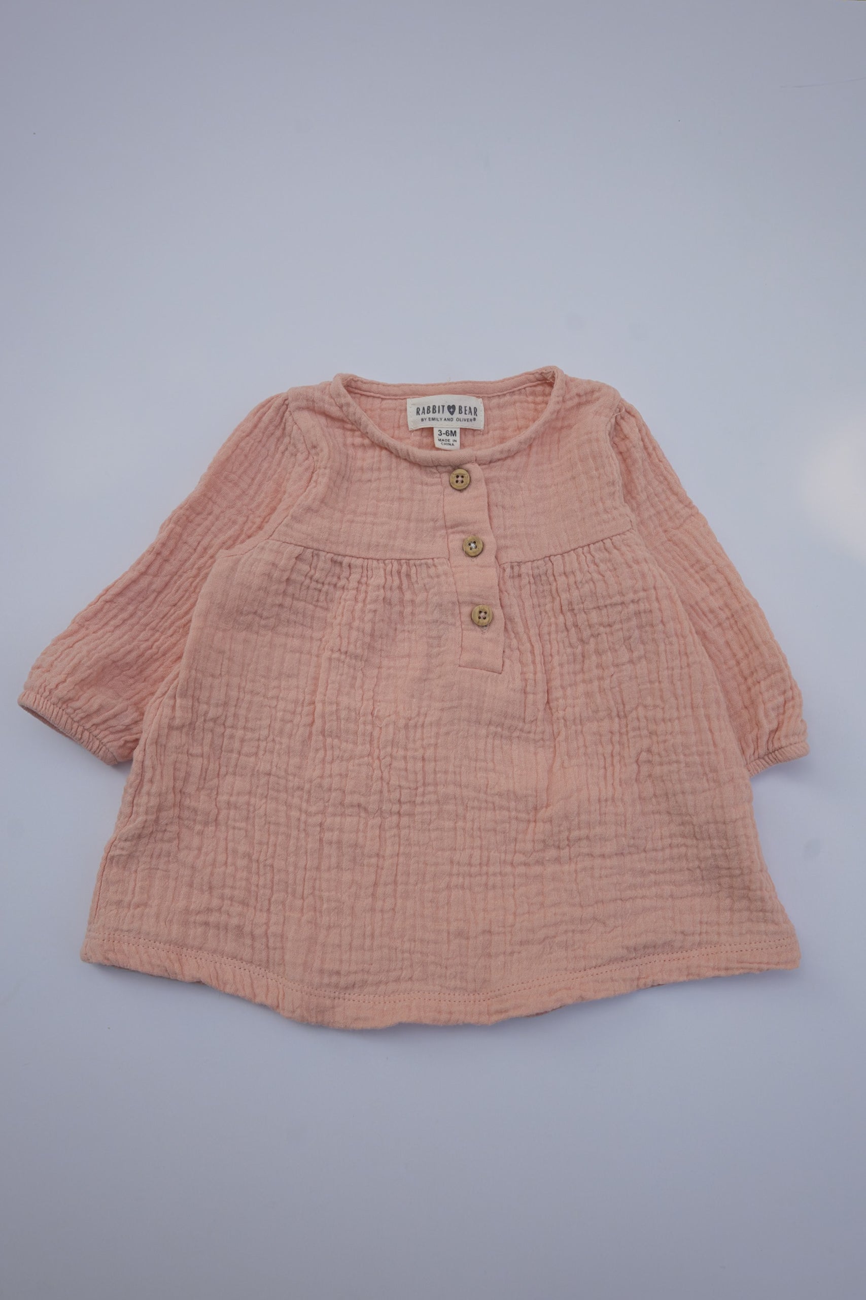 🌱 Rabbit & Bear - Chemise 3-6M