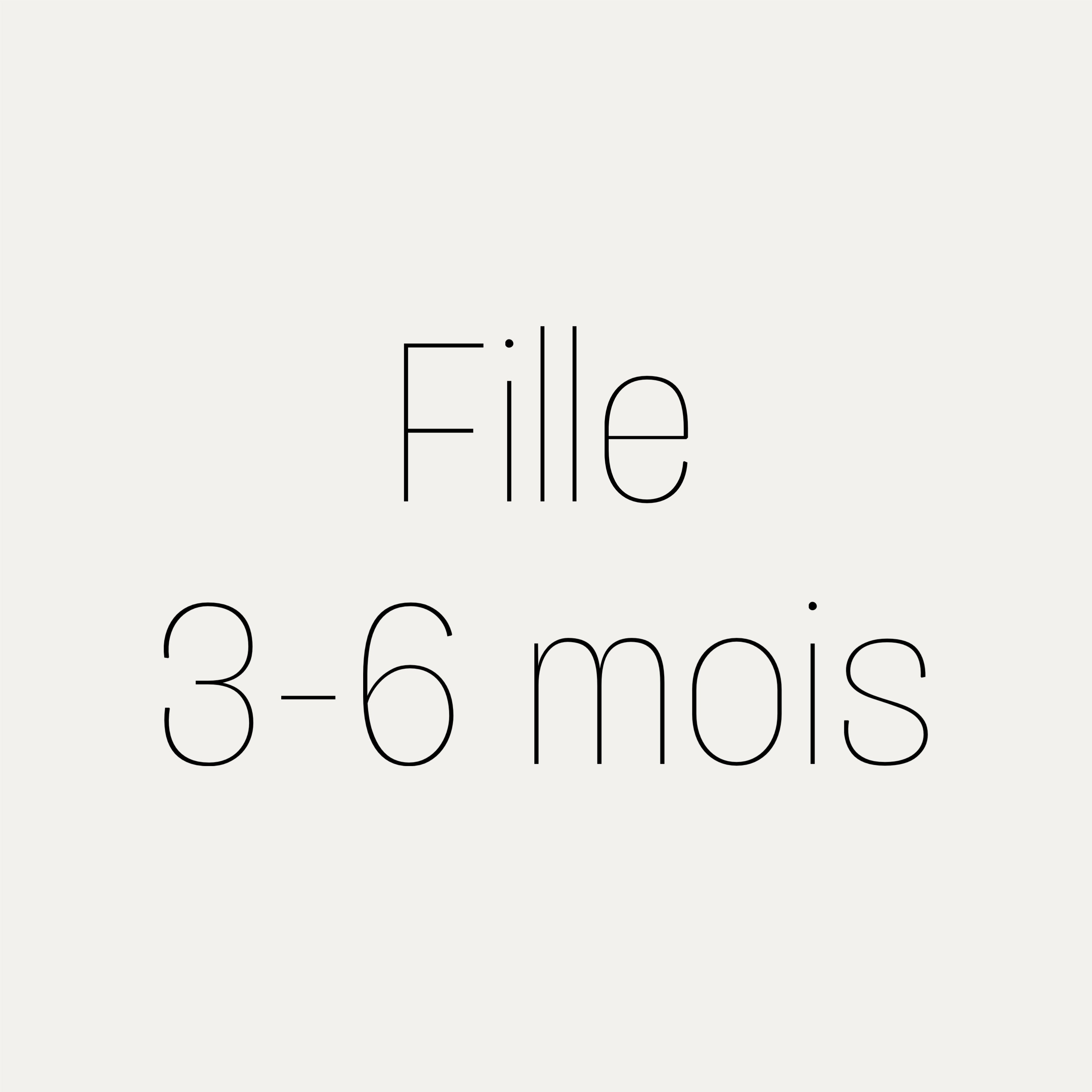 Fille 3-6m