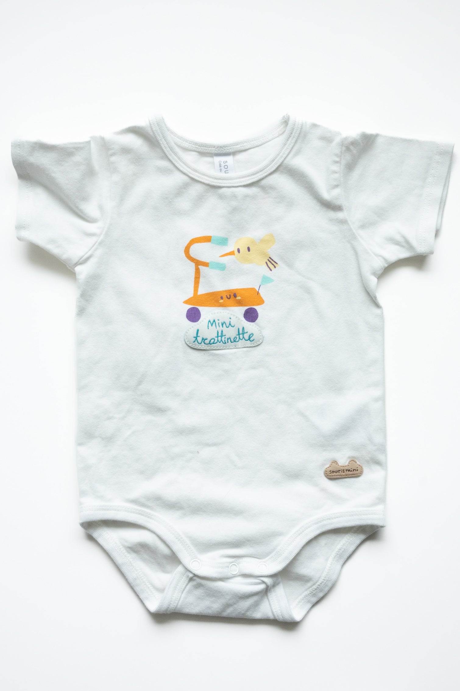 🌱 Souris Mini - cache-couche 6-9M