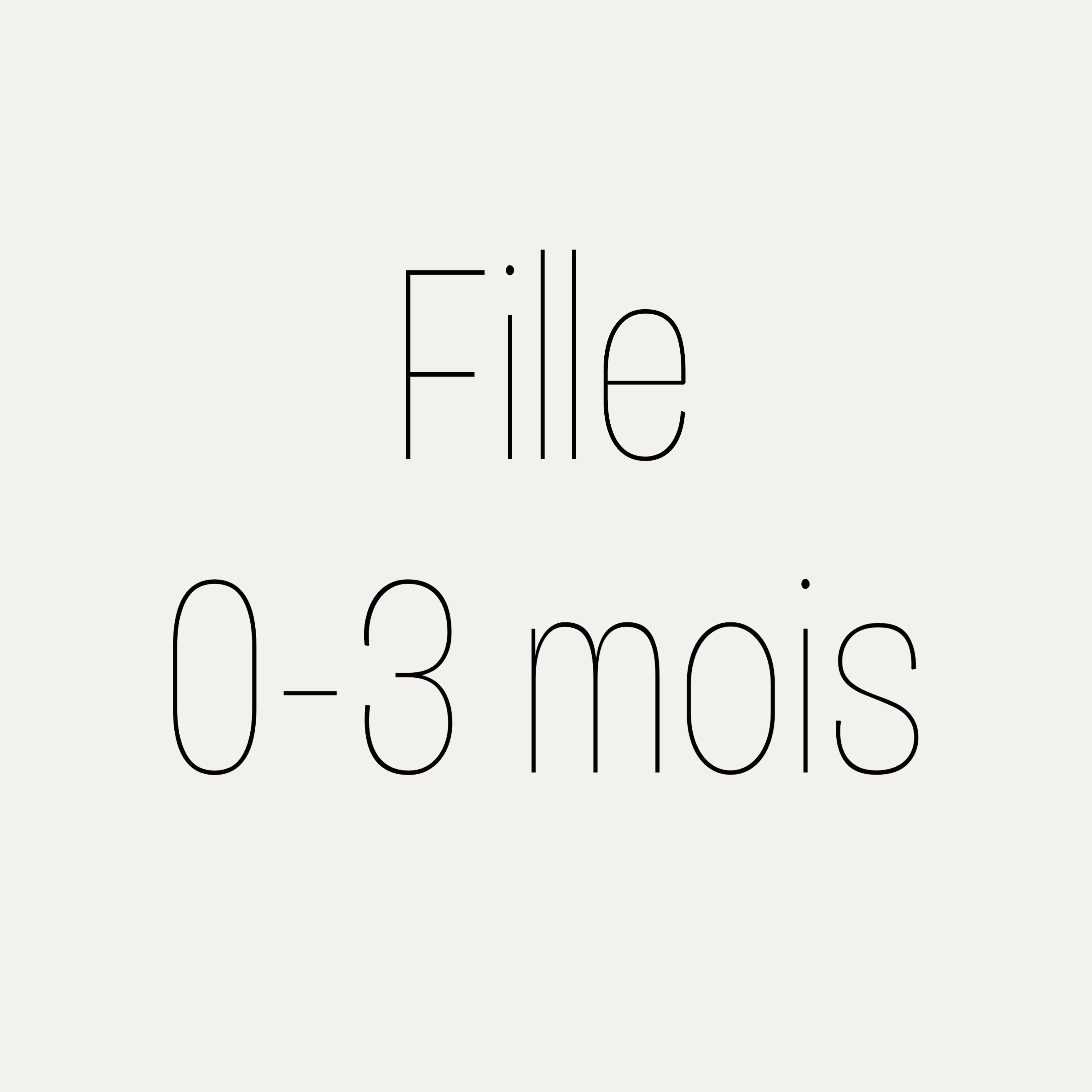 Fille 0-3M