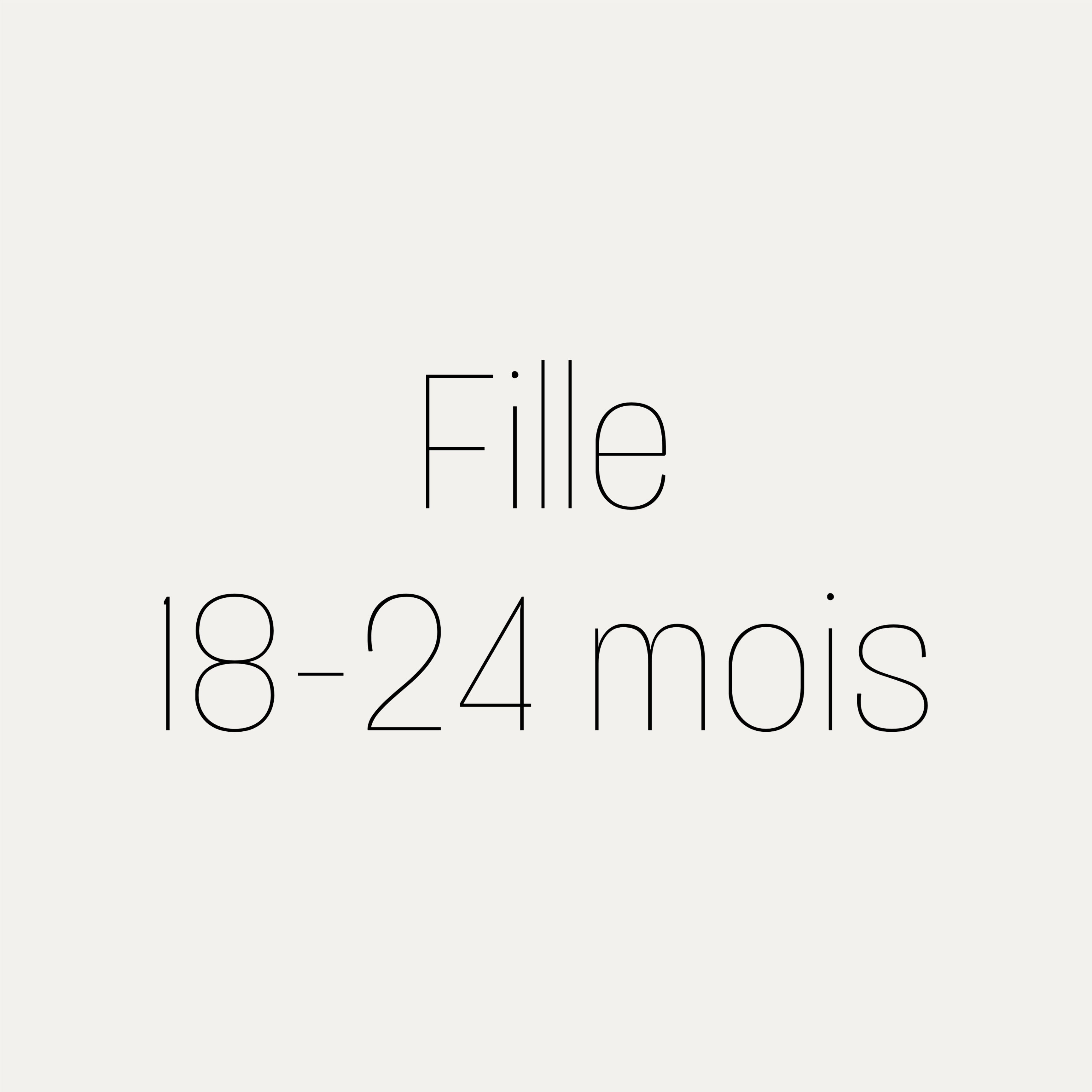Fille 18-24m