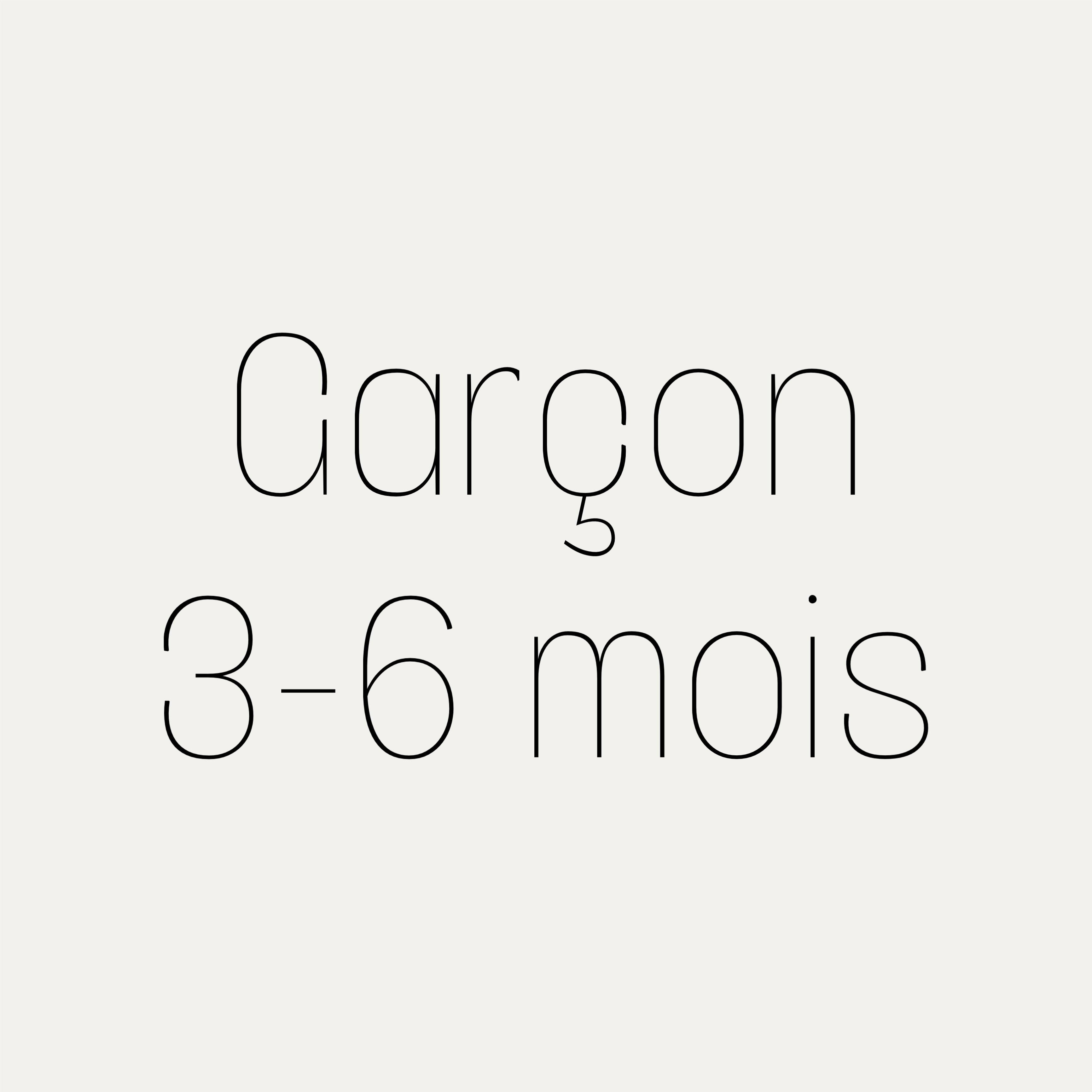 Garçon 3-6 m