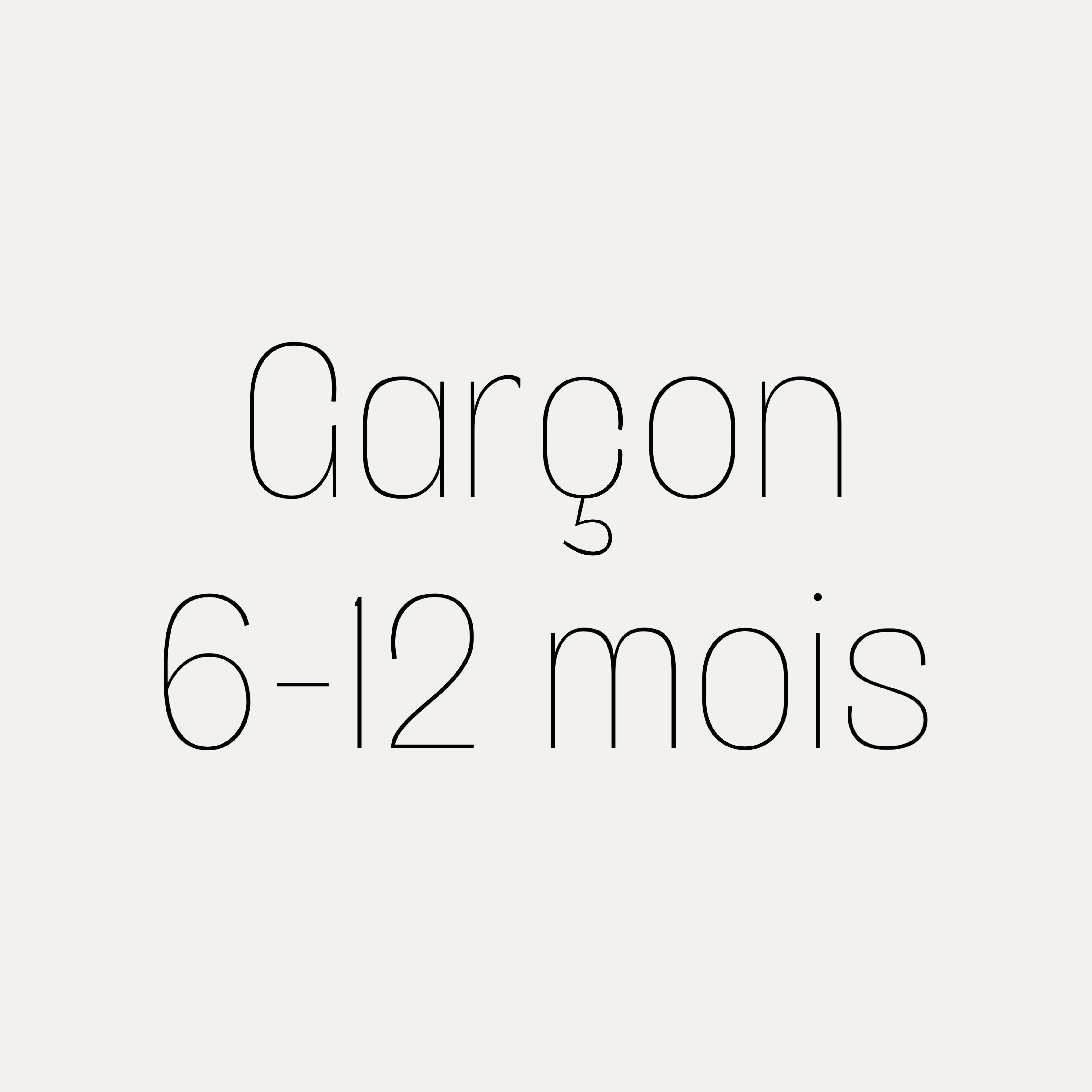Garçon 6-12m