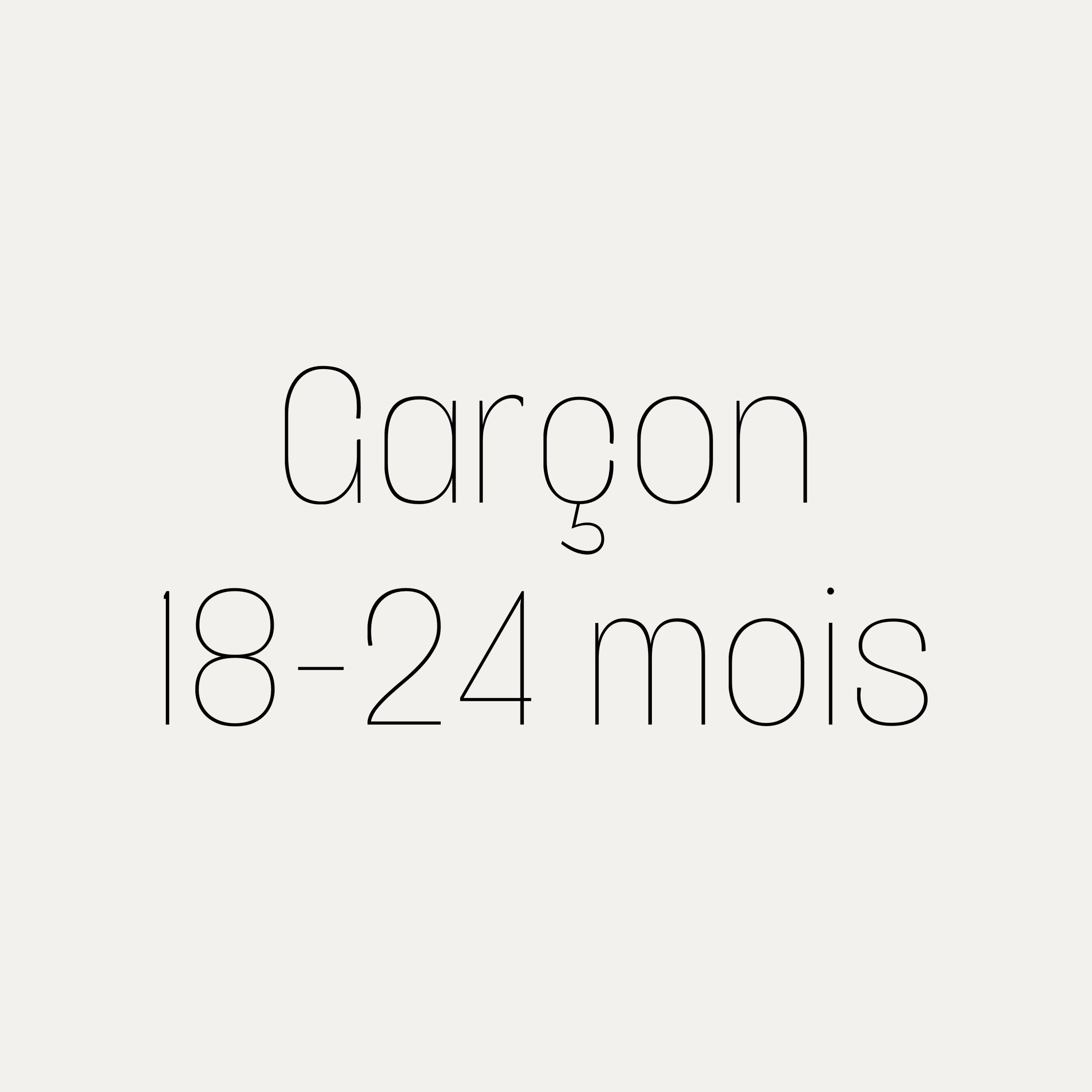 Garçon 18-24m