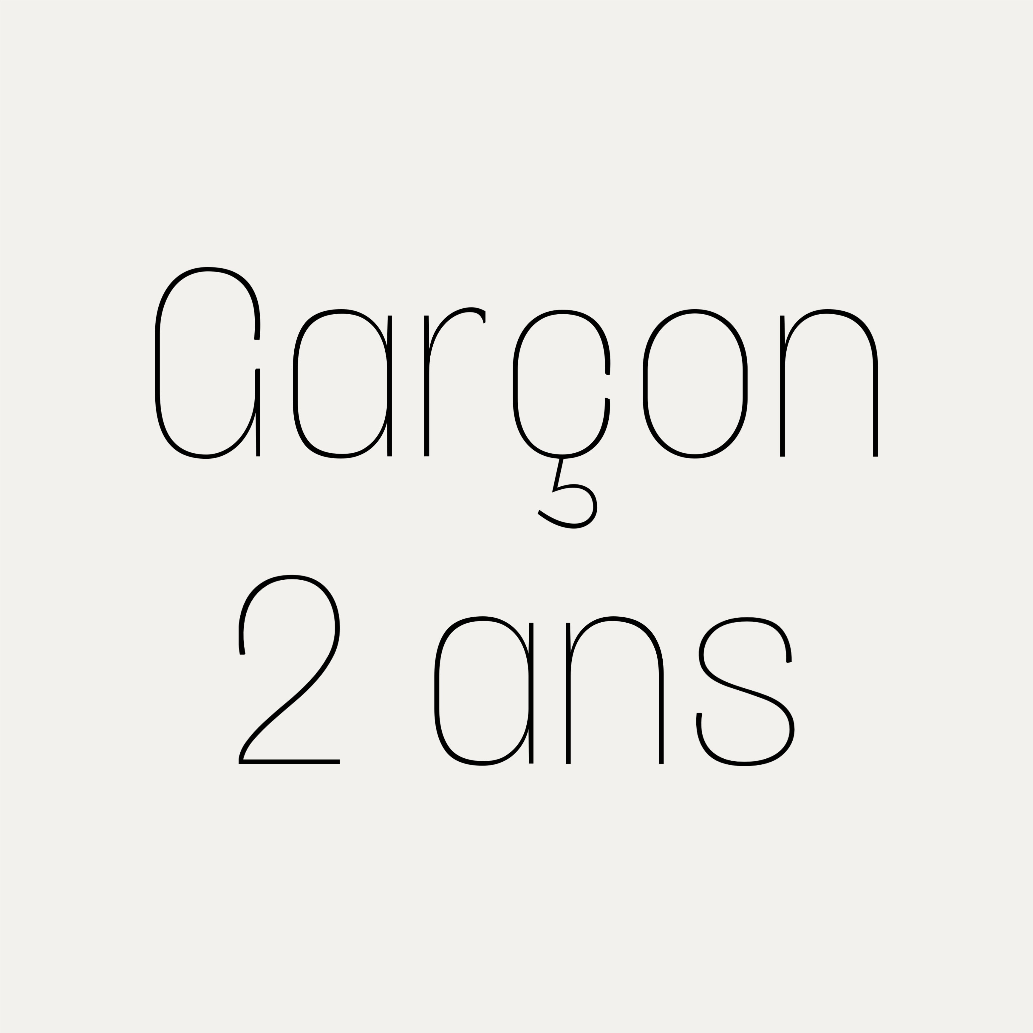 Garçon 2 ans