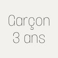 Garçon 3 ans